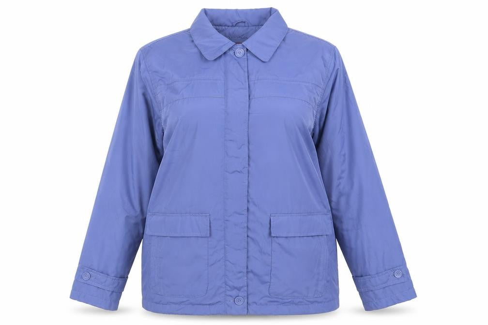 Tudor Court Women's Blue Polyester Mid-Length Basic Jacket Size M