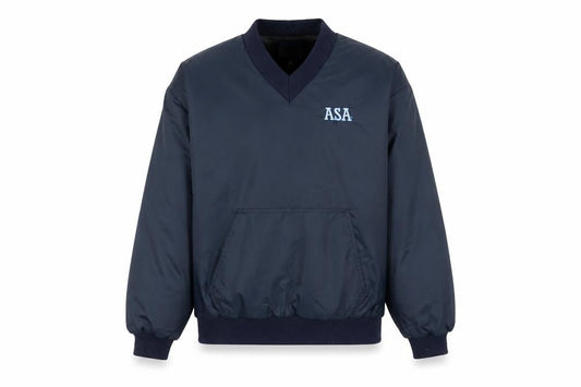 Amateur Softball Association Men's Blue Pullover Nylon Sweatshirt L