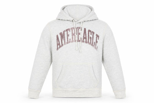 American Eagle Outfitters Mens Grey XS Pullover Hoodie Athletic Fit Logo