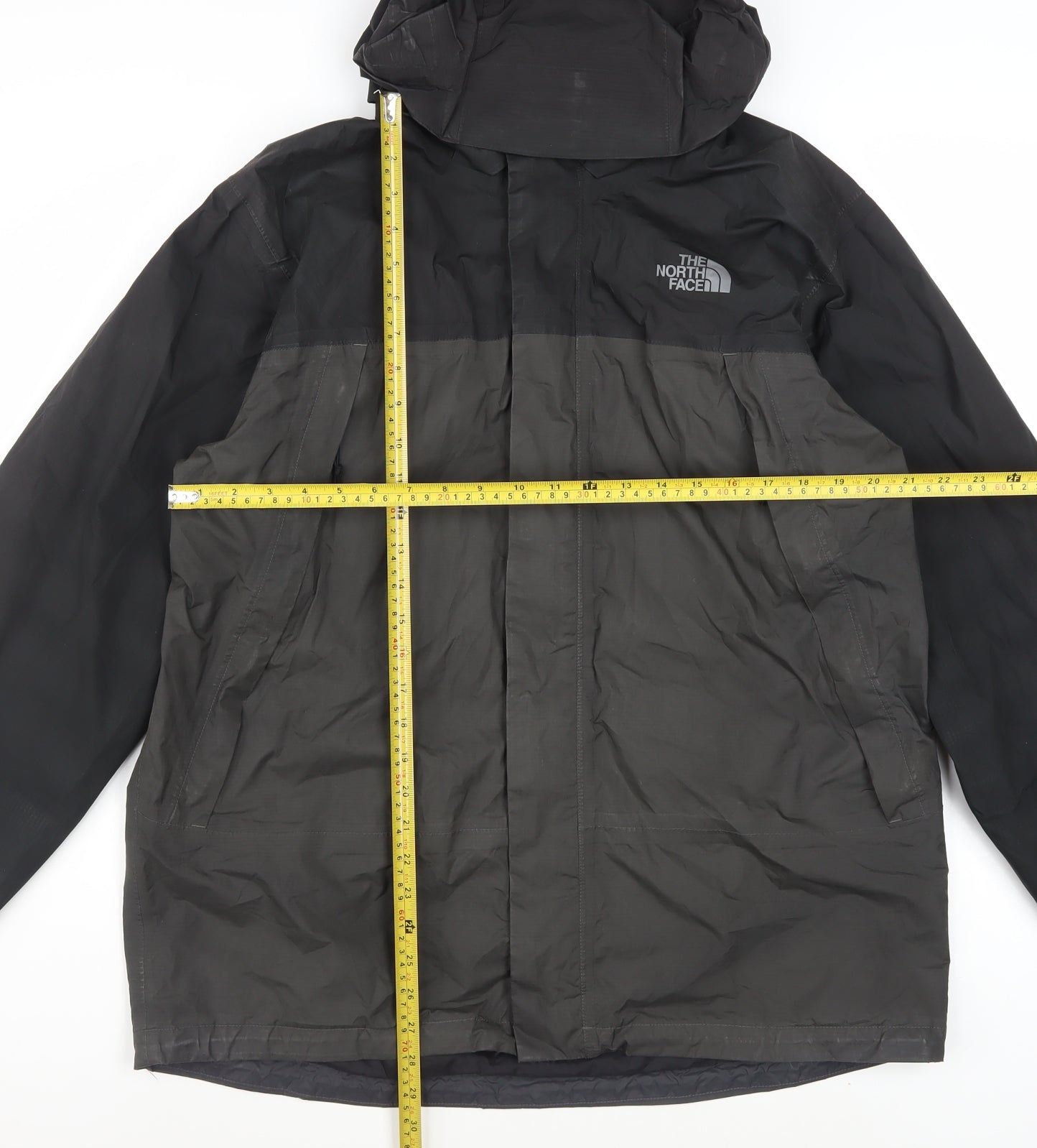 The North Face Men's Black L Hooded Waterproof Rain Jacket
