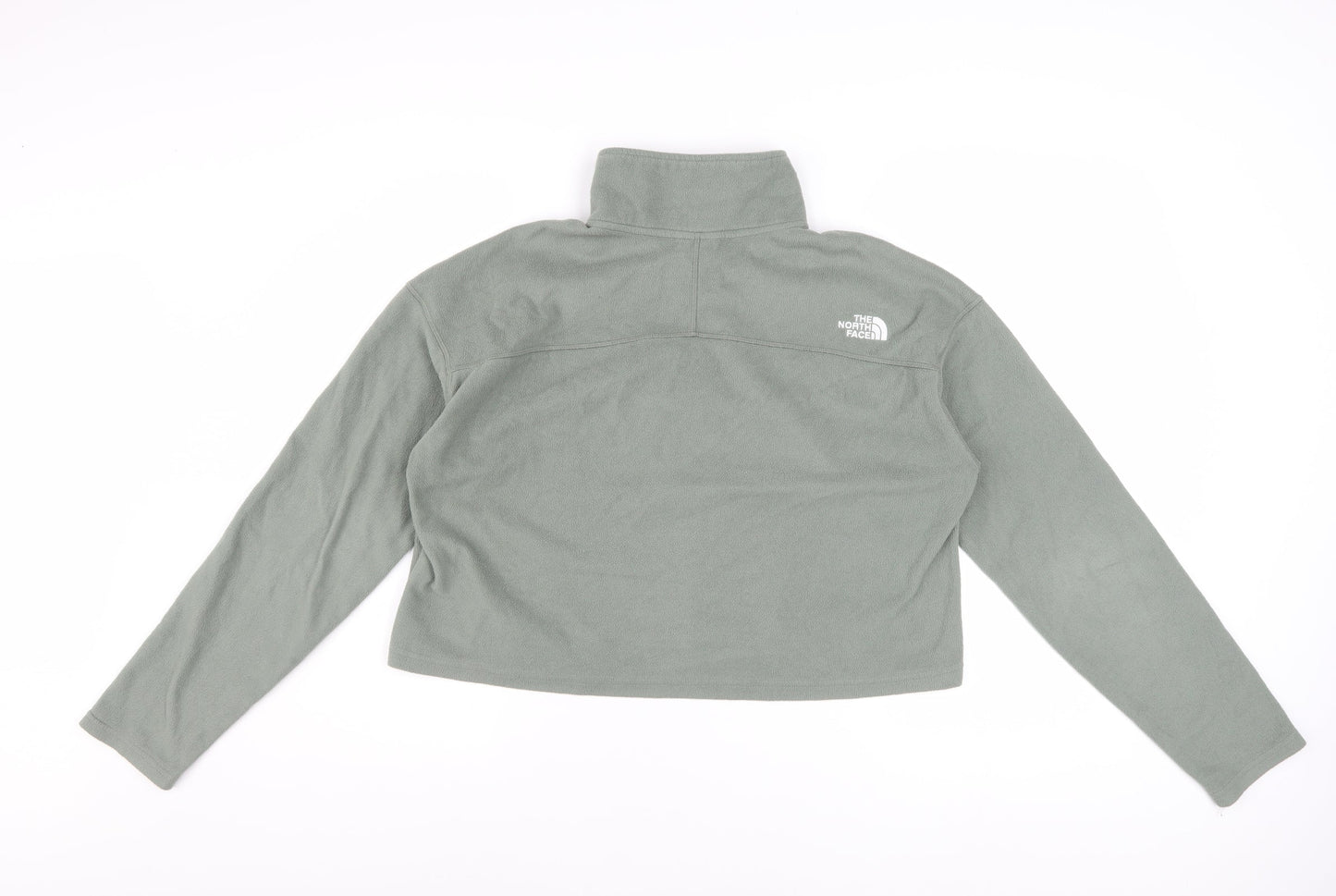 The North Face Womens Green 1/4 Zip Fleece Pullover Sweatshirt L