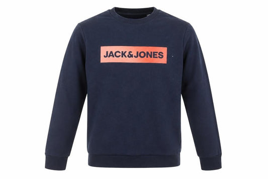 Jack & Jones Mens Blue Pullover Sweatshirt Size S Crew Neck Logo
