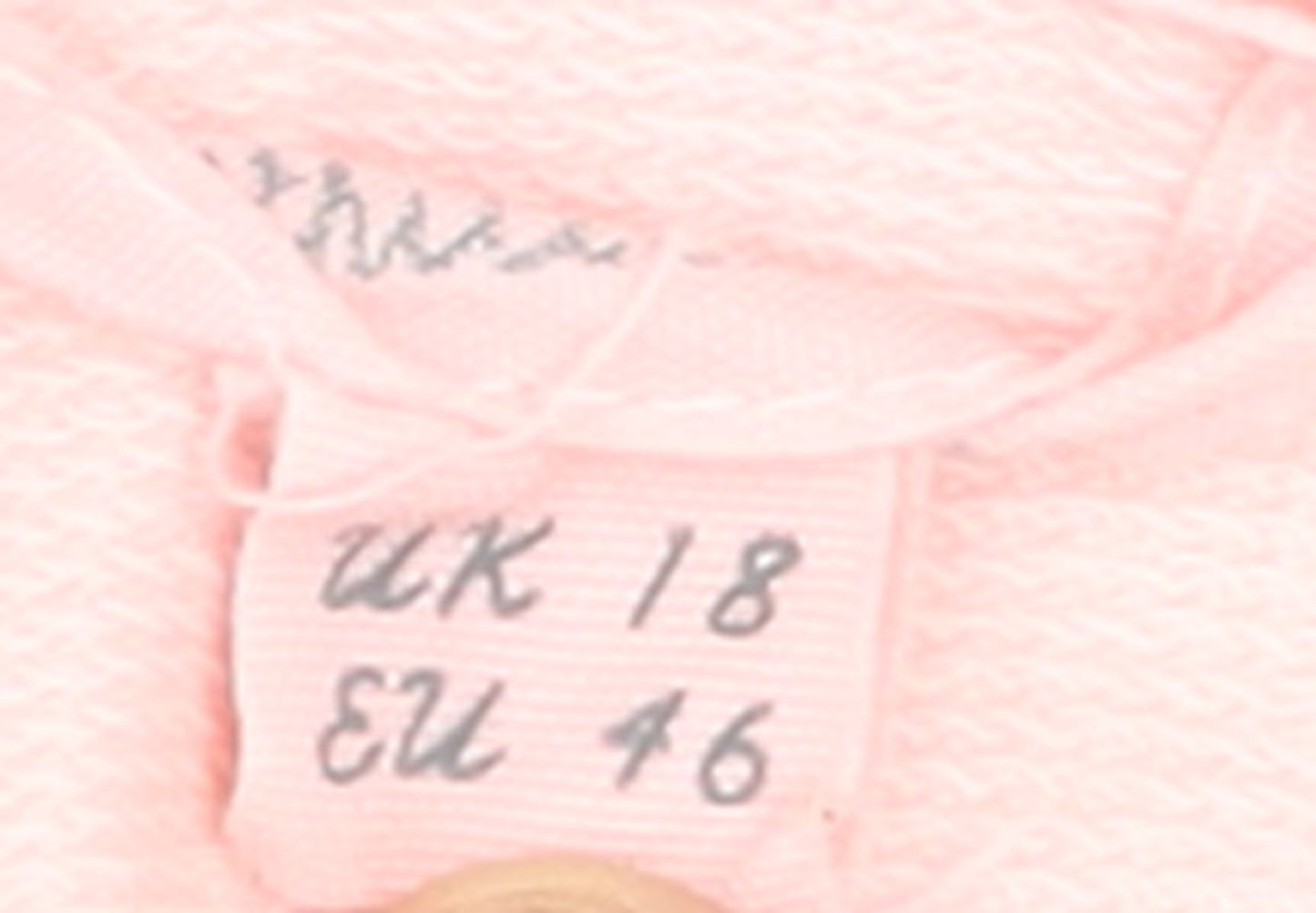 White Stuff Women Pink Long Sleeve Pullover Hoodie UK 18 Cotton