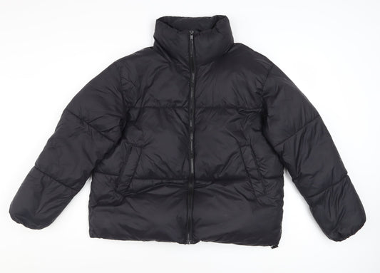 CUH Women's Black XS Puffer Jacket Full Zip Winter Coat