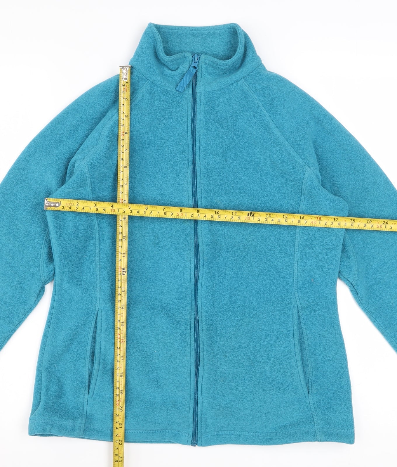 Mountain Warehouse Womens Blue Fleece Jacket Size 12 Full Zip