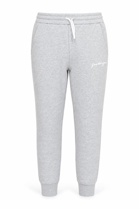 Hype Womens Grey Jogger Trousers Size 12 Regular Fit Logo Drawstring