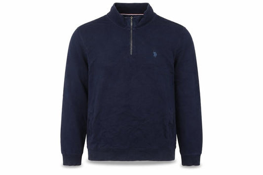 U.S. Polo Assn. Men’s Blue 2XL Quarter Zip Sweatshirt
