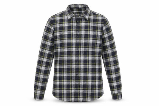 New Look Men Blue Plaid Flannel Long Sleeve Button-Up Shirt S
