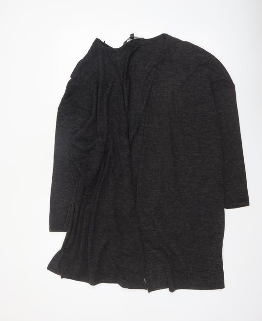 Bonmarché Women's Black Size 22 Long Sleeve Open Cardigan