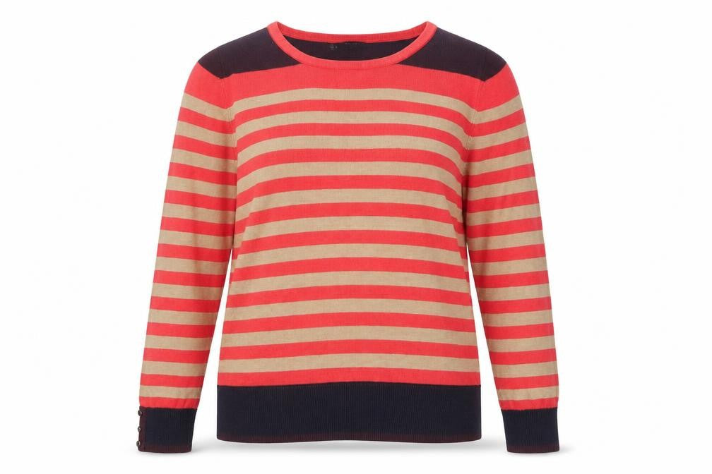 Front view of Principles by Ben de Lisi Women's Multicoloured Stripe Jumper, size 12