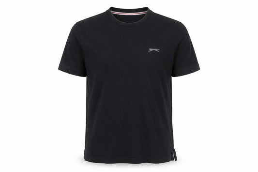 Slazenger Men's Black Short Sleeve Crew Neck Cotton T-Shirt Size M