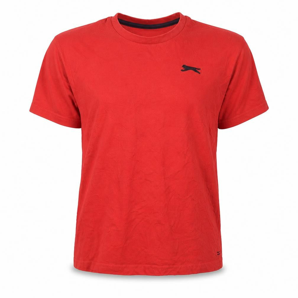Slazenger Boys Red Short Sleeve Crew Neck Cotton T-Shirt 9-10 Years