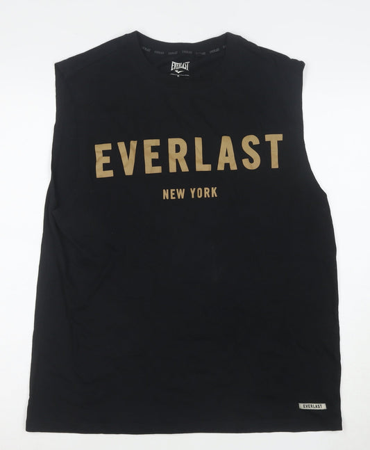 Everlast Men’s Black XL Sleeveless Tank Top Athletic Fit