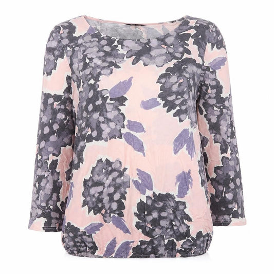 Next Easy Light Women's Multicoloured Floral Jersey Blouse Size 10