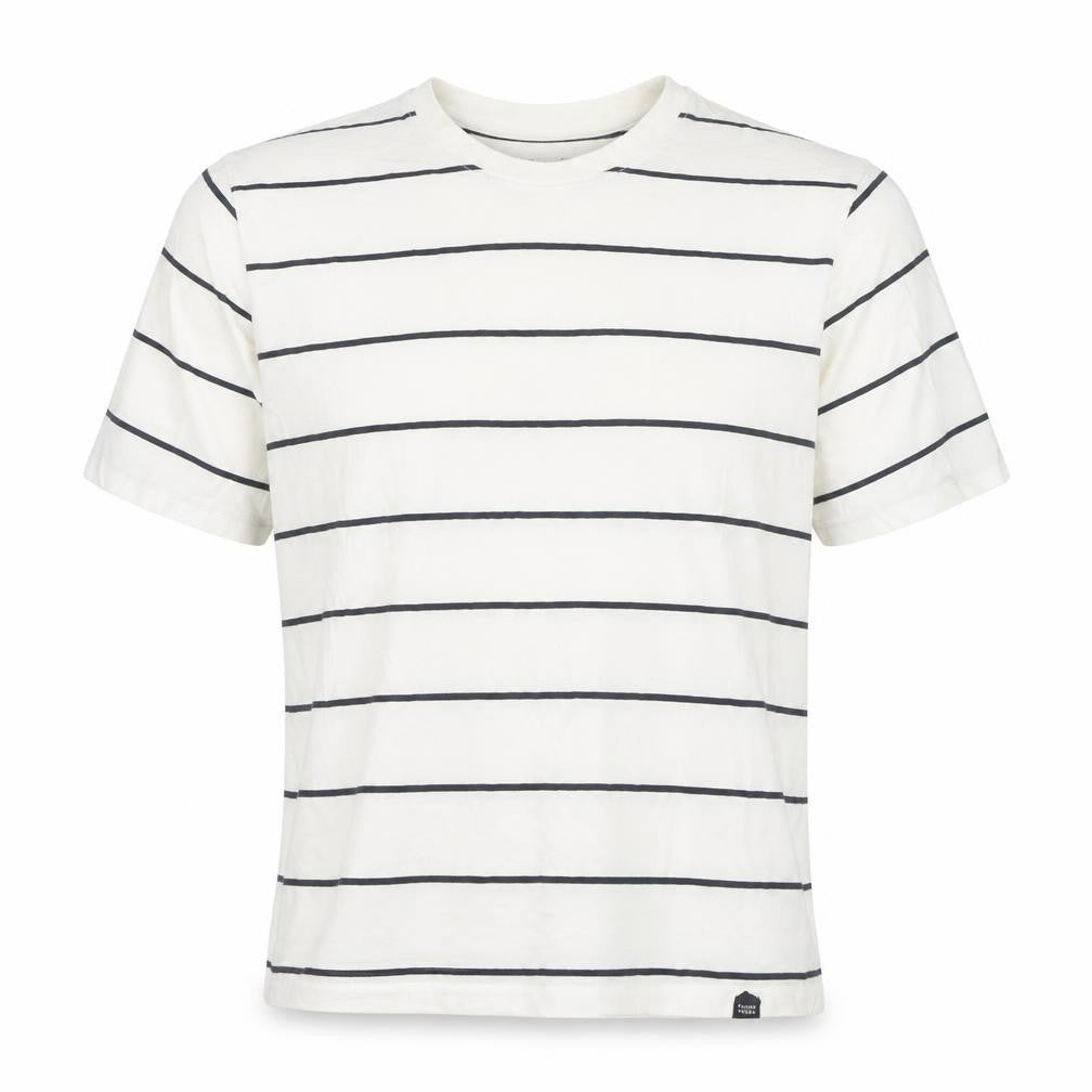 Casual Friday Men's White Striped Organic Cotton T-Shirt XL