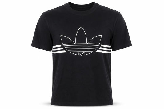 Adidas Men's Black XS Trefoil Logo Short Sleeve Cotton T-Shirt