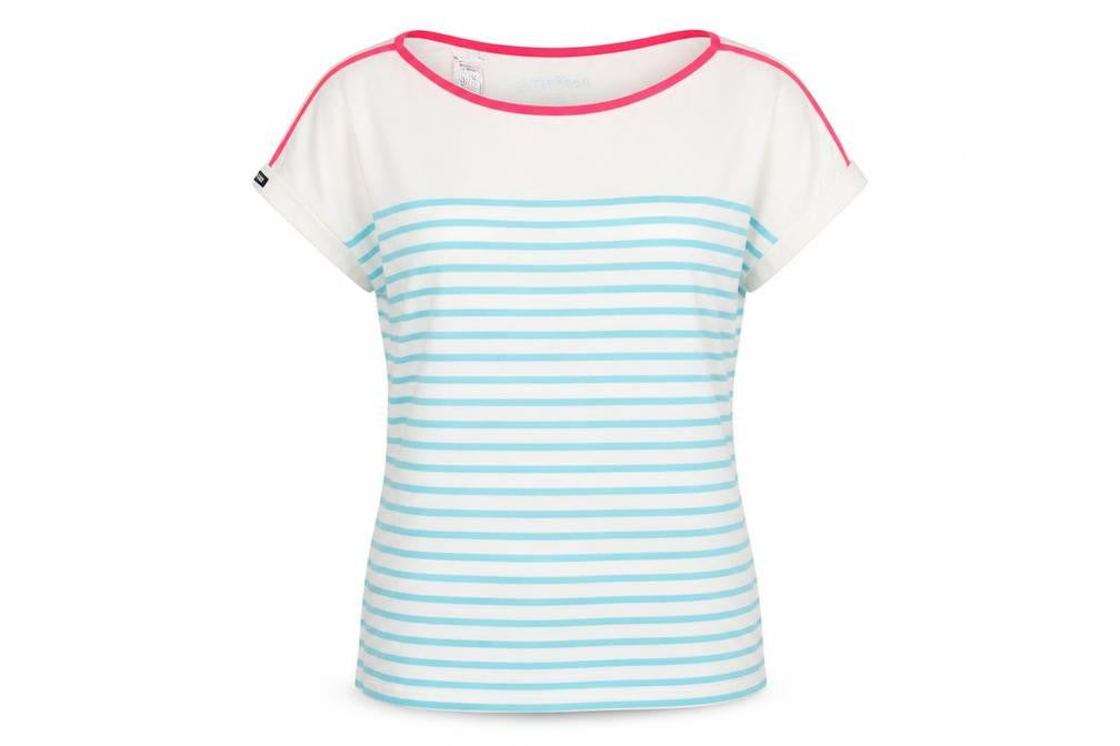 Tribord Womens Multicoloured M Nautical Stripe Boat Neck T-Shirt