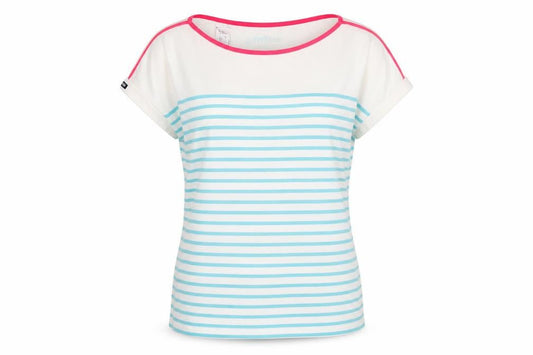 Tribord Womens Multicoloured M Nautical Stripe Boat Neck T-Shirt