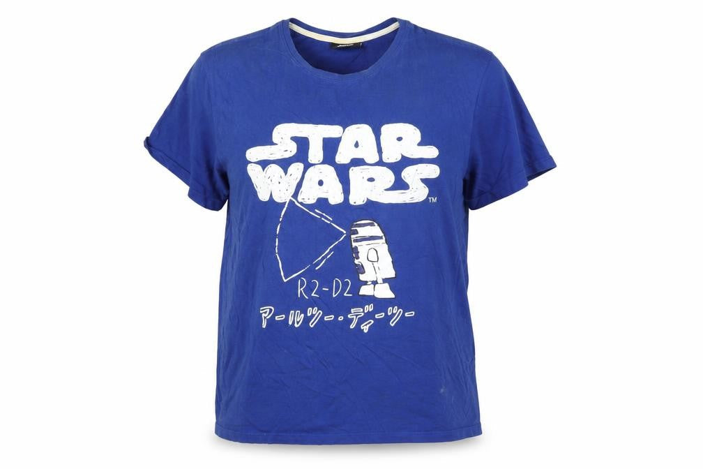 Primark Women’s Blue Star Wars R2-D2 T-Shirt XL Casual Tee