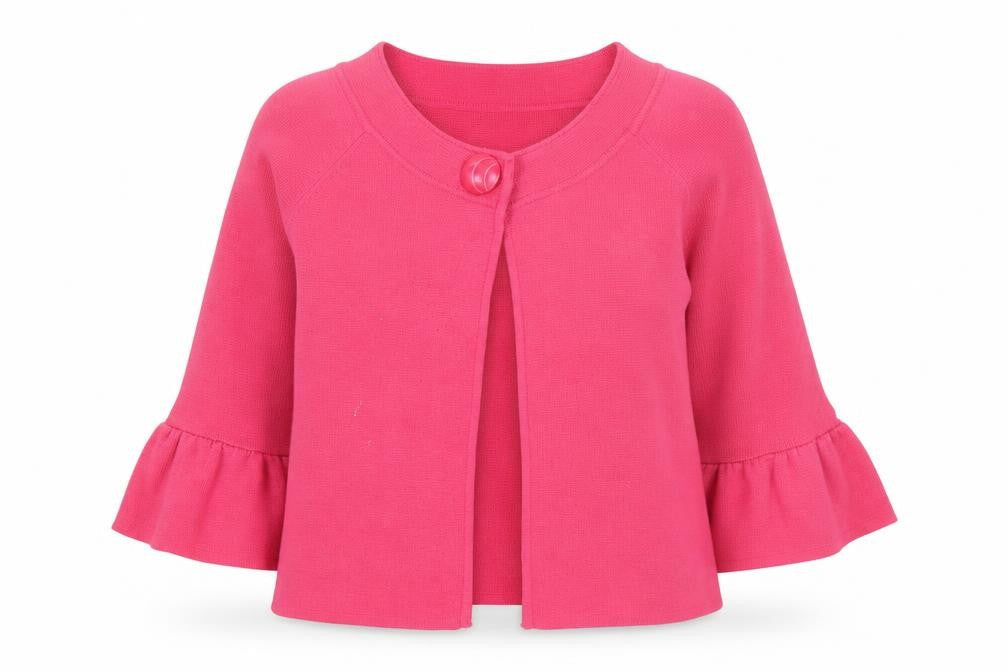 Next Women’s Pink Cardigan Size 12 Flared Sleeve Knitwear
