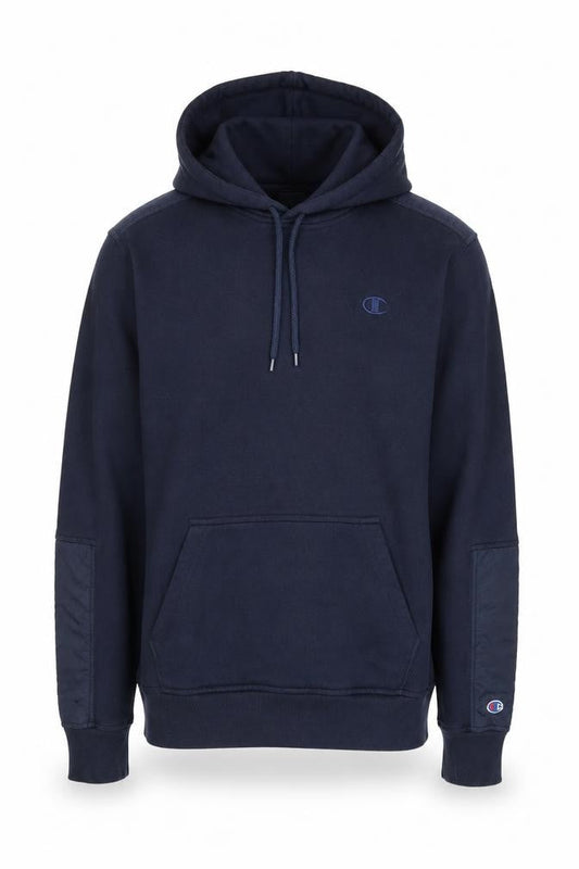 Champion Men's Blue Pullover Hoodie L Hooded Fleece Sweatshirt