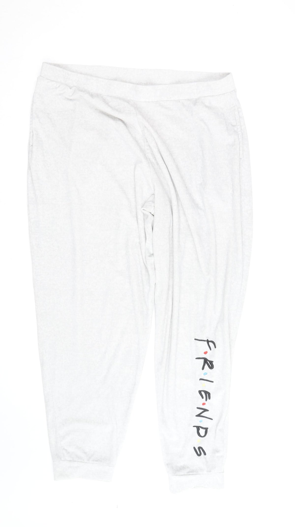 Friends Womens Ivory XL Jogger Lounge Trousers