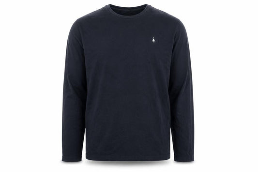 Jack Wills Men's Navy Cotton Long Sleeve Crew Neck Casual Top Size S