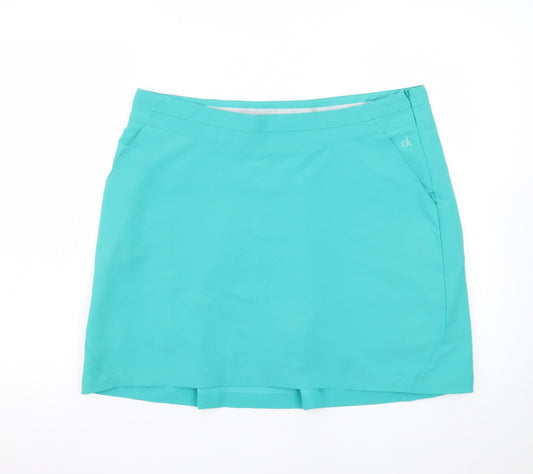 Calvin Klein Golf Womens Blue Skort Size 16 Stretch Classic Fit