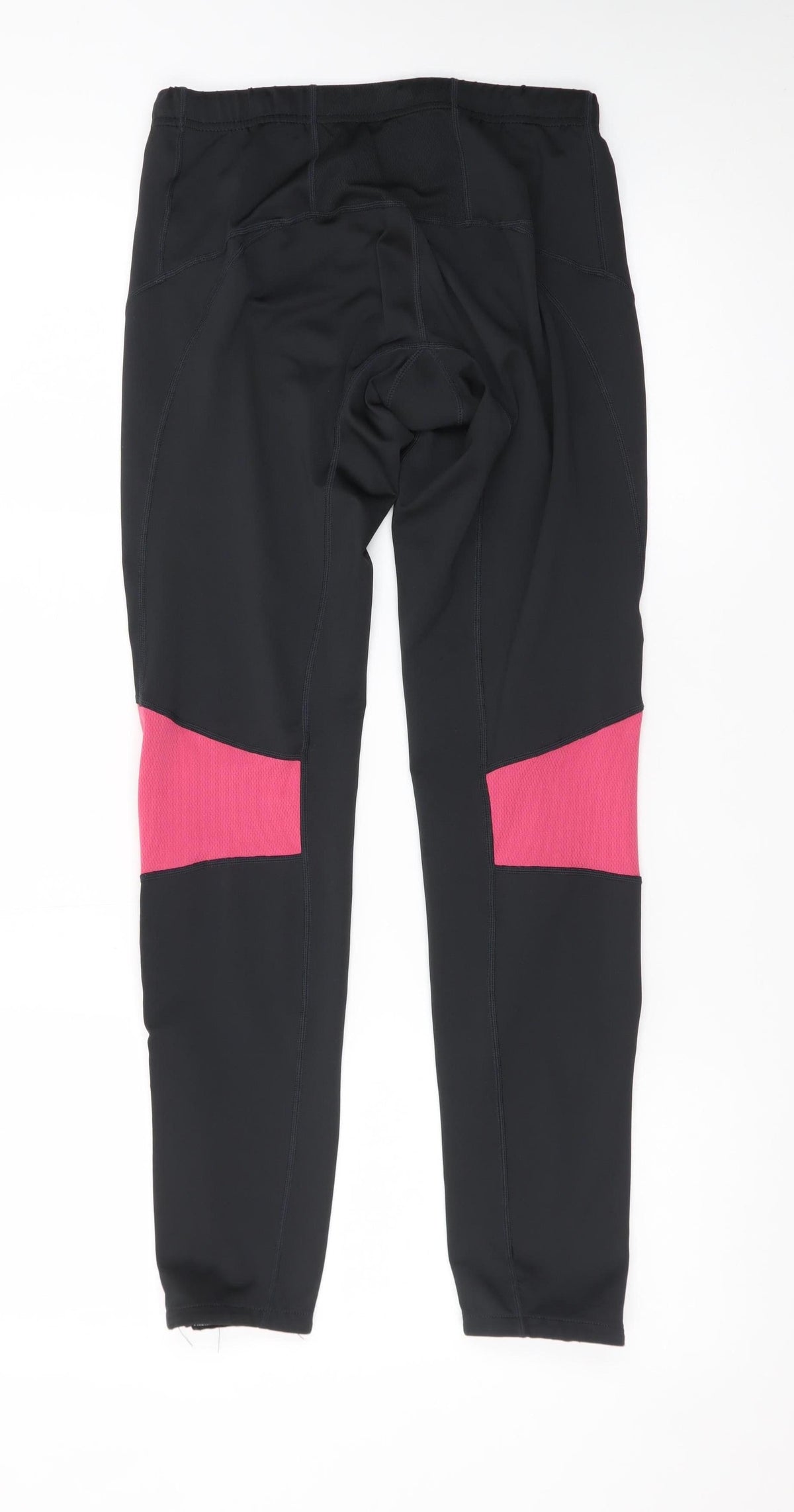 New Balance Women's Black Pink Ankle Leggings Small Stretch Zip Detail