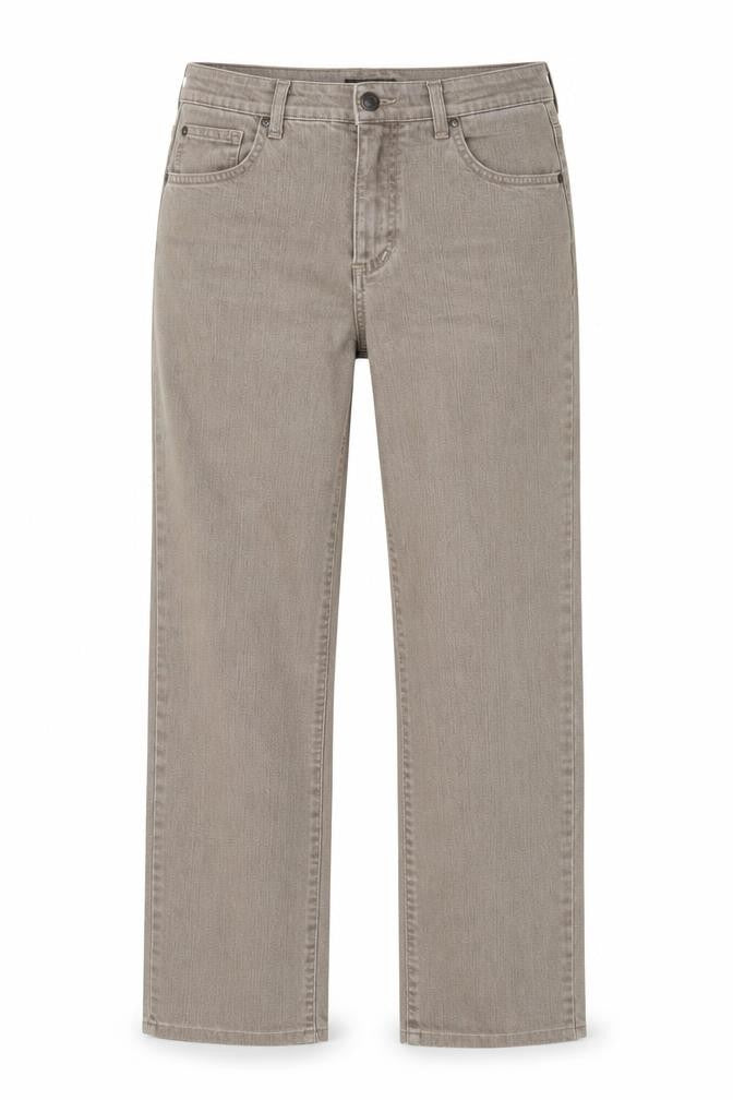 Angels Women Beige Straight Leg Jeans Size 36 Regular Fit Mid Rise