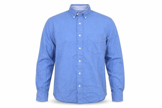 Charles Wilson Men's Blue Medium Oxford Button-Down Shirt