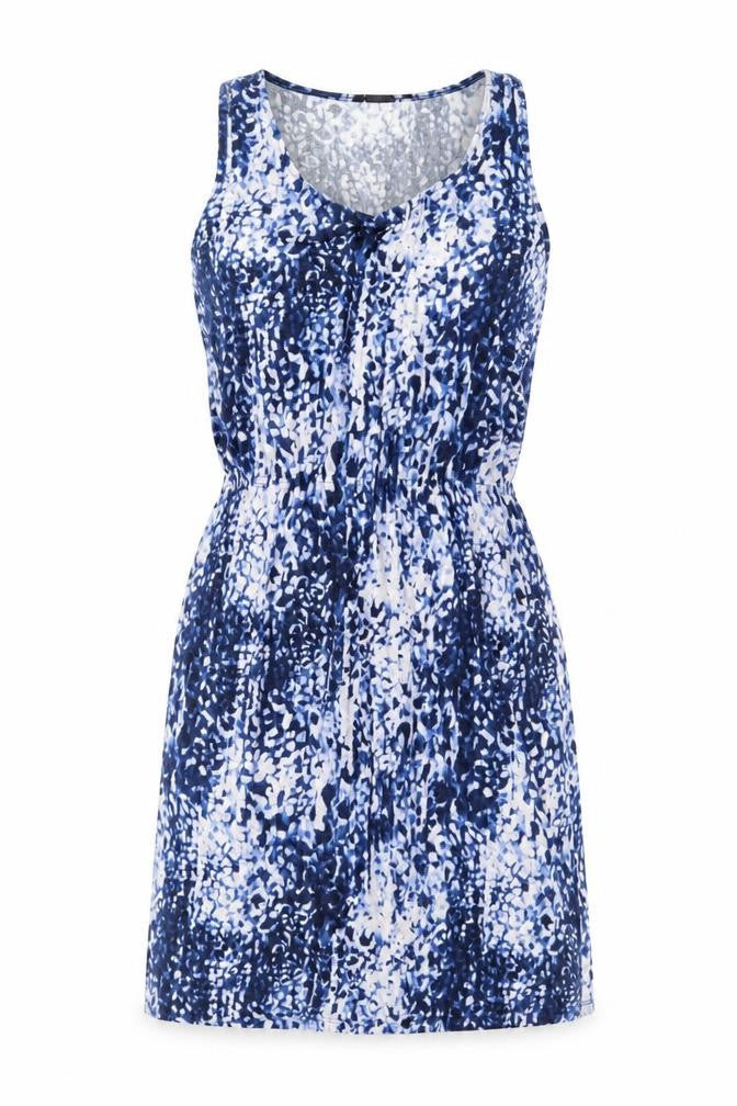H&M Women Blue Animal Print Tank Dress Size 12