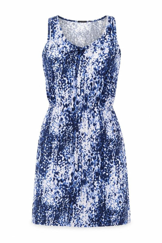 H&M Women Blue Animal Print Tank Dress Size 12