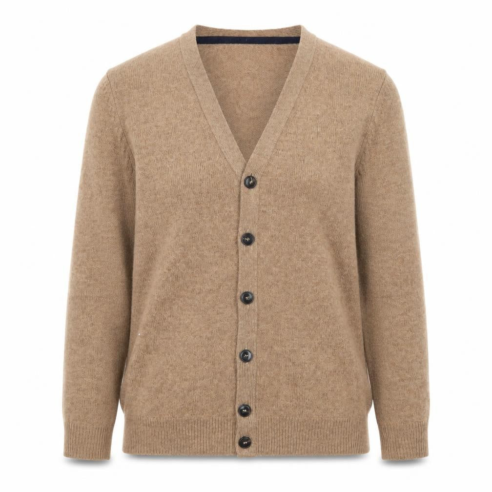 Next Women's Beige Lambswool V-Neck Cardigan Size S