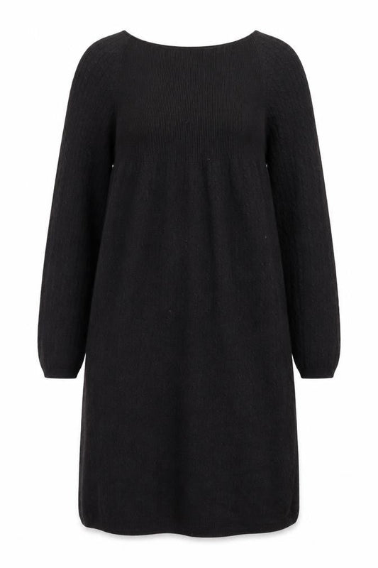 Phase Eight Women’s Black Wool Blend Long Sleeve Shift Dress Size 12