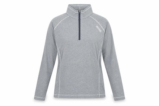 Regatta Women's Grey Half Zip Lightweight Pullover Sweatshirt UK 12