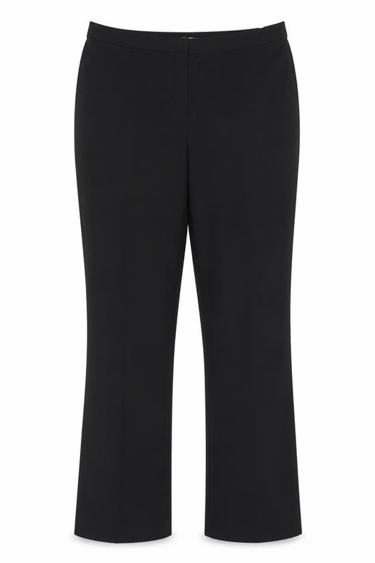 Marks and Spencer Women Black Size 14 Long Straight Leg Trousers