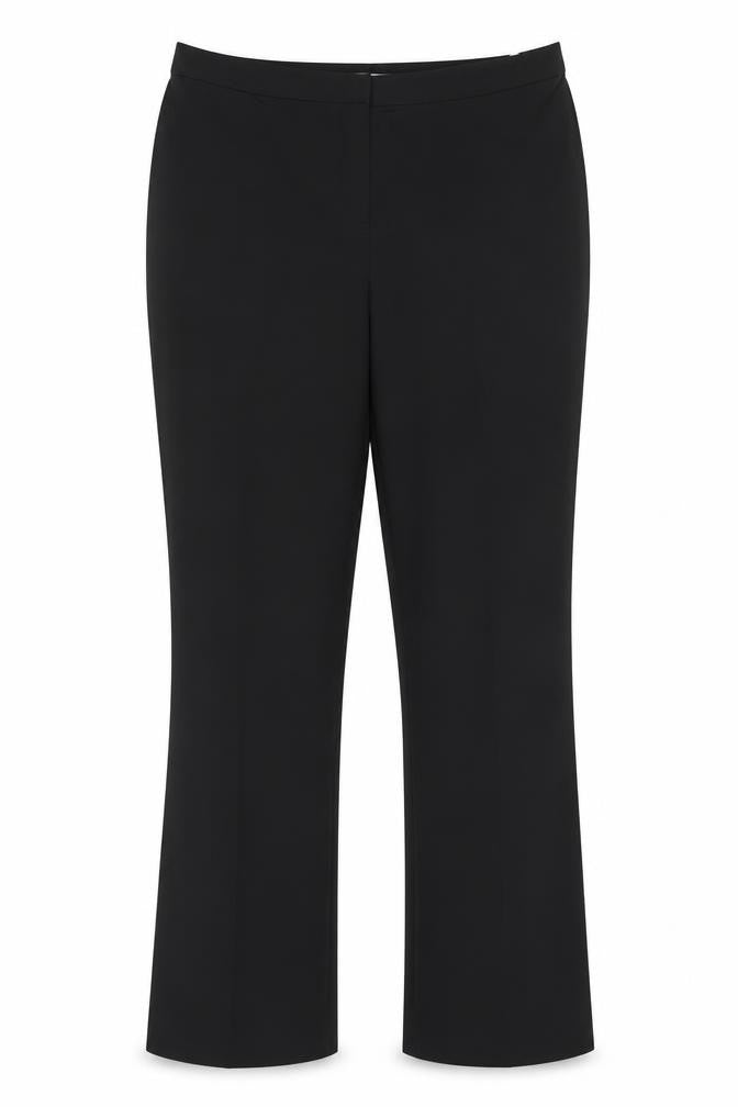 Marks & Spencer Women Black Size 14 Long Straight Leg Trousers