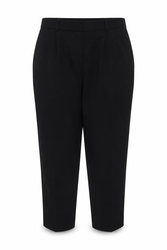 H&M Womens Black Regular Fit Straight Leg Trousers Size 20
