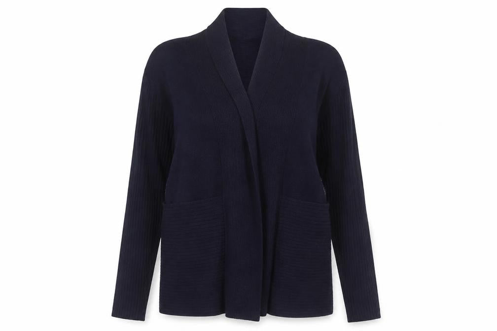 89th & Madison Women's Black Knit Open Cardigan M