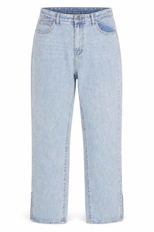 MOMOKROM Women's Blue High Rise Straight Jeans Size 12