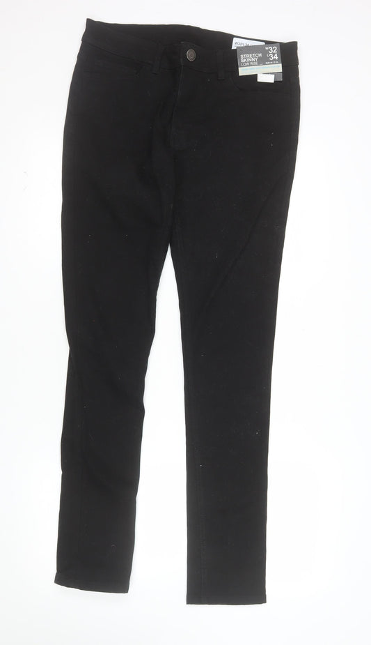Denim Co. Women's Black Skinny Stretch Jeans Size 12 L34