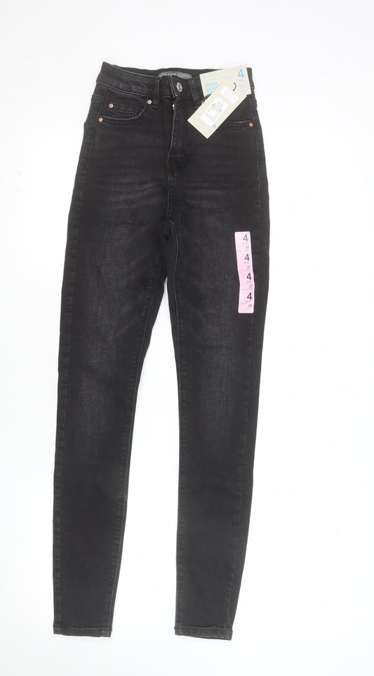 Denim Co Womens Black Size 4 Skinny High Rise Stretch Jeans