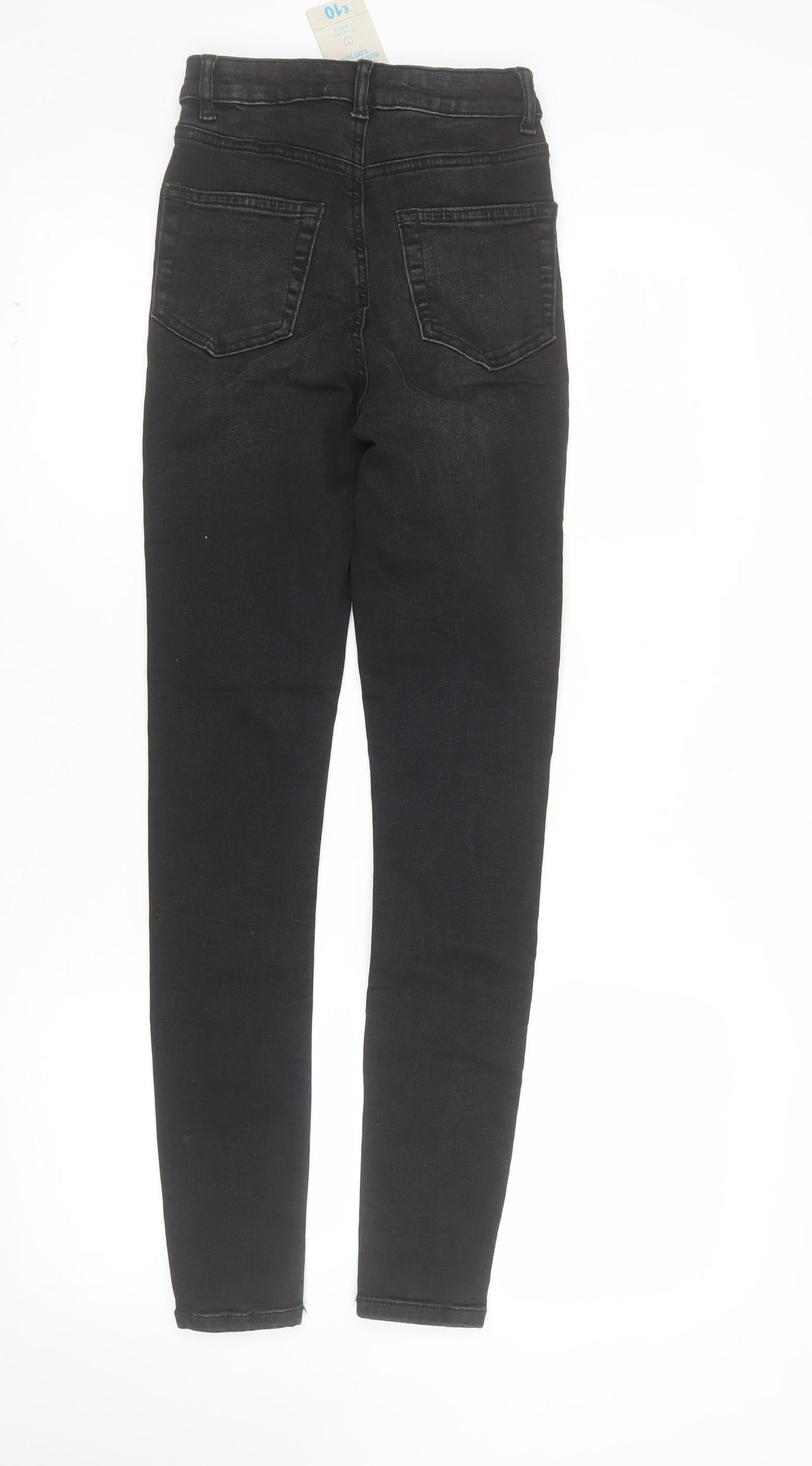 Denim Co Womens Black Size 4 Skinny High Rise Stretch Jeans