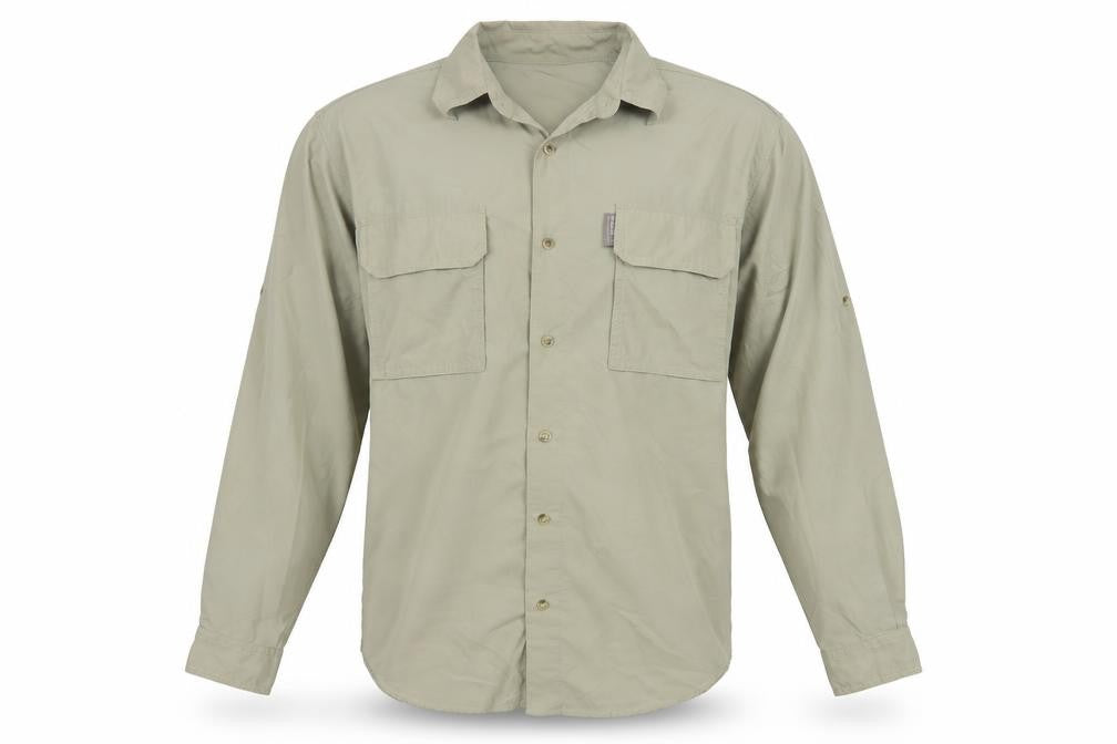Regatta Men's Beige Long Sleeve Button-Up Outdoor Shirt Size S