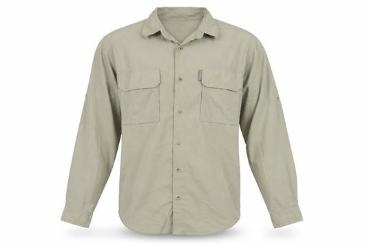 Regatta Men's Beige Long Sleeve Button-Up Outdoor Shirt Size S