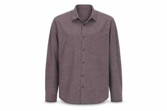 James Pringle Men's Red Check Button-Up Long Sleeve Shirt S