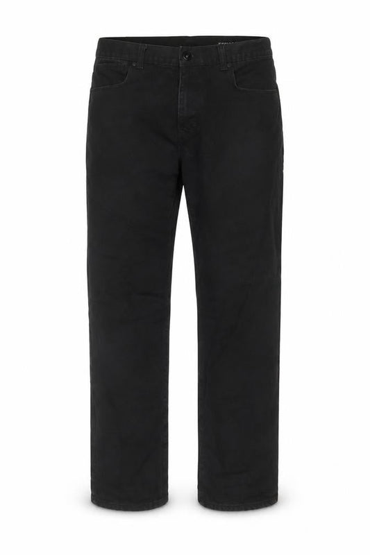 F&F Men's Black Straight Leg Jeans Size 36x30 Cotton Denim