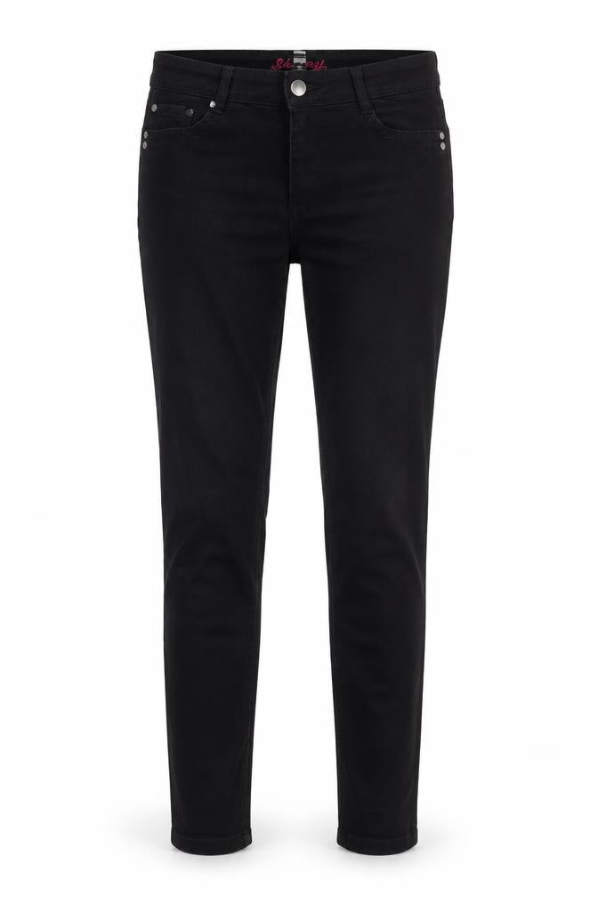 Front view of Denim Co. Women's Black Skinny Jeans, size 10 Slim, Fit