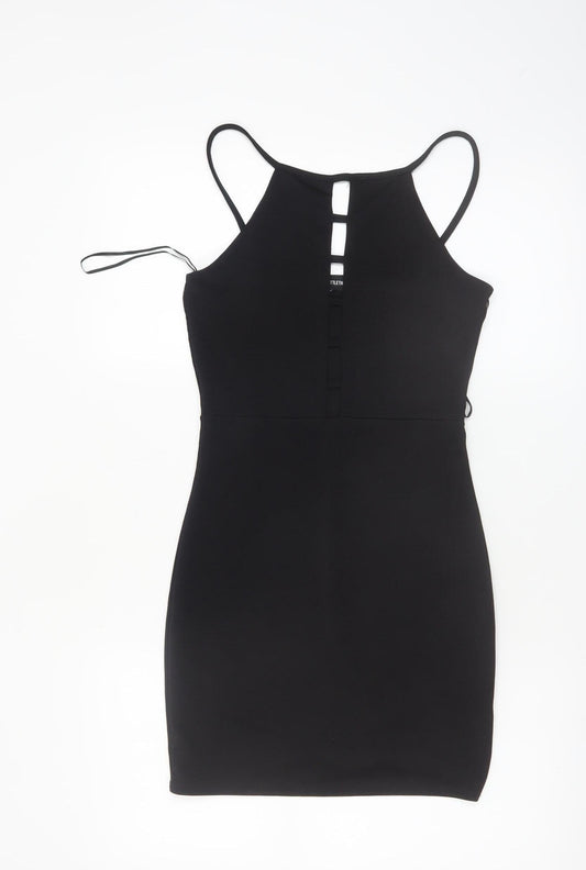 PrettyLittleThing Women’s Black Size 10 Bodycon Sleeveless Short Dress
